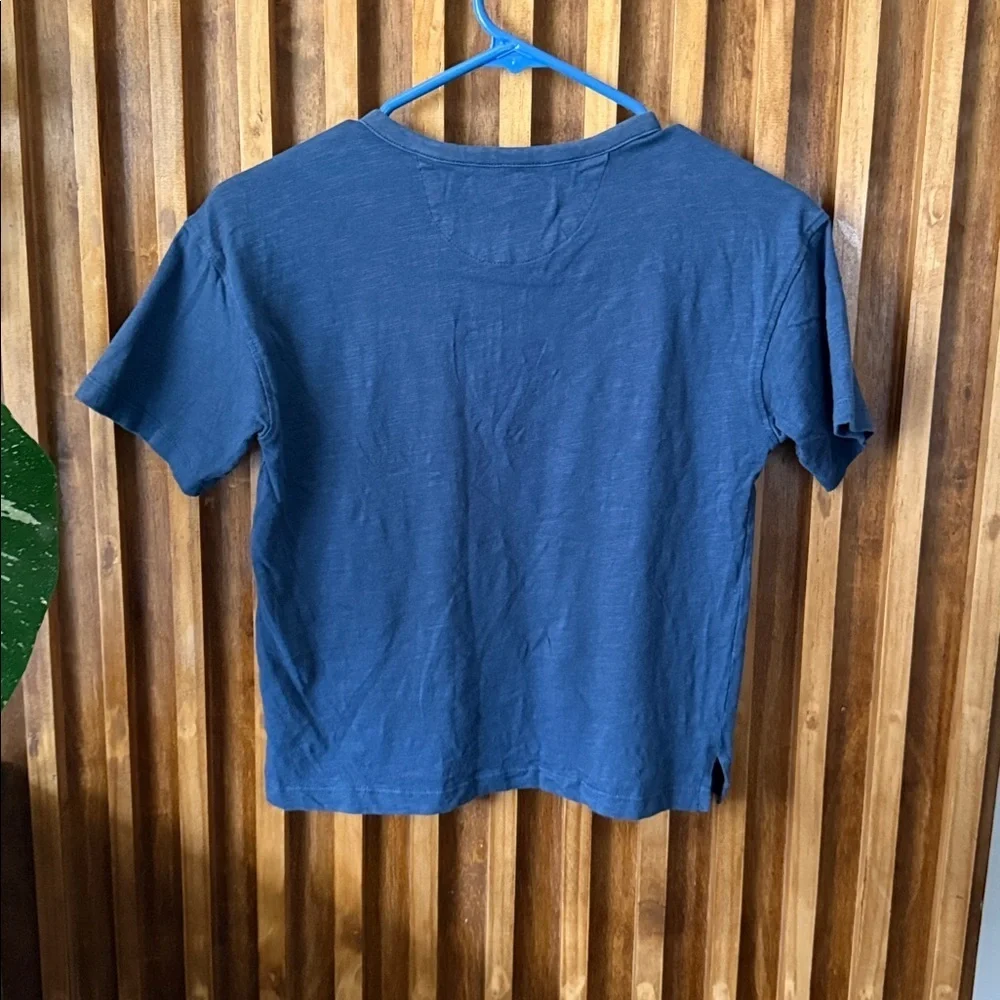 Zara Cotton Henley Basic Tee. Size 8-9 big boy